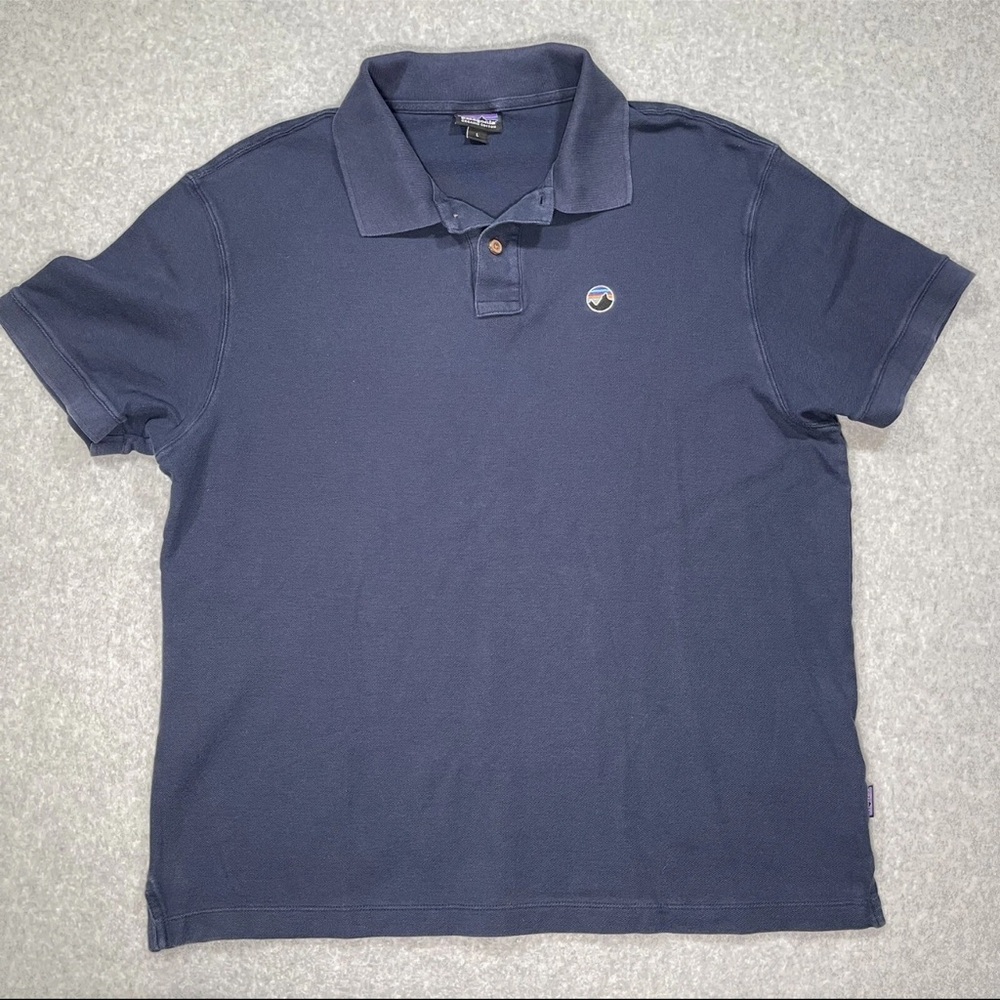 Men's Patagonia Blue Polo Shirt